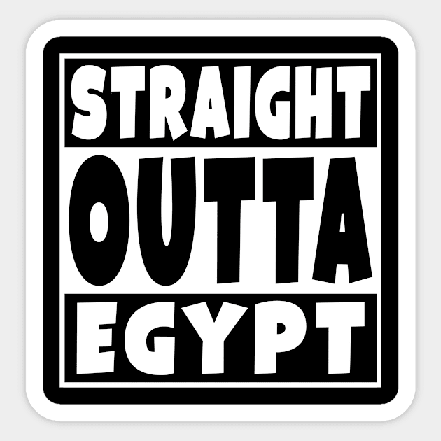 Straight Outta Egypt Fuuny Egyptian Sticker by Eyes4